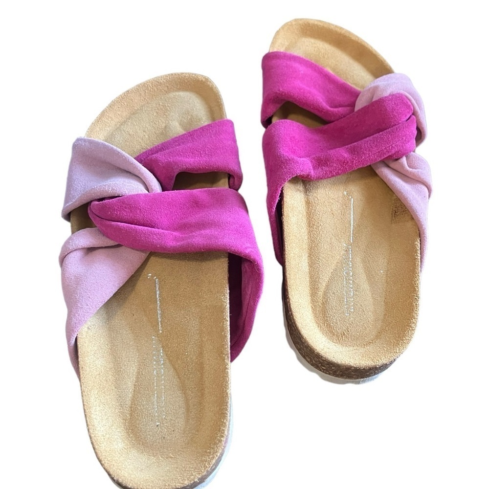 Intentionally Blank Pink Suede Sandals Size 5.5-6 - Picture 5 of 10